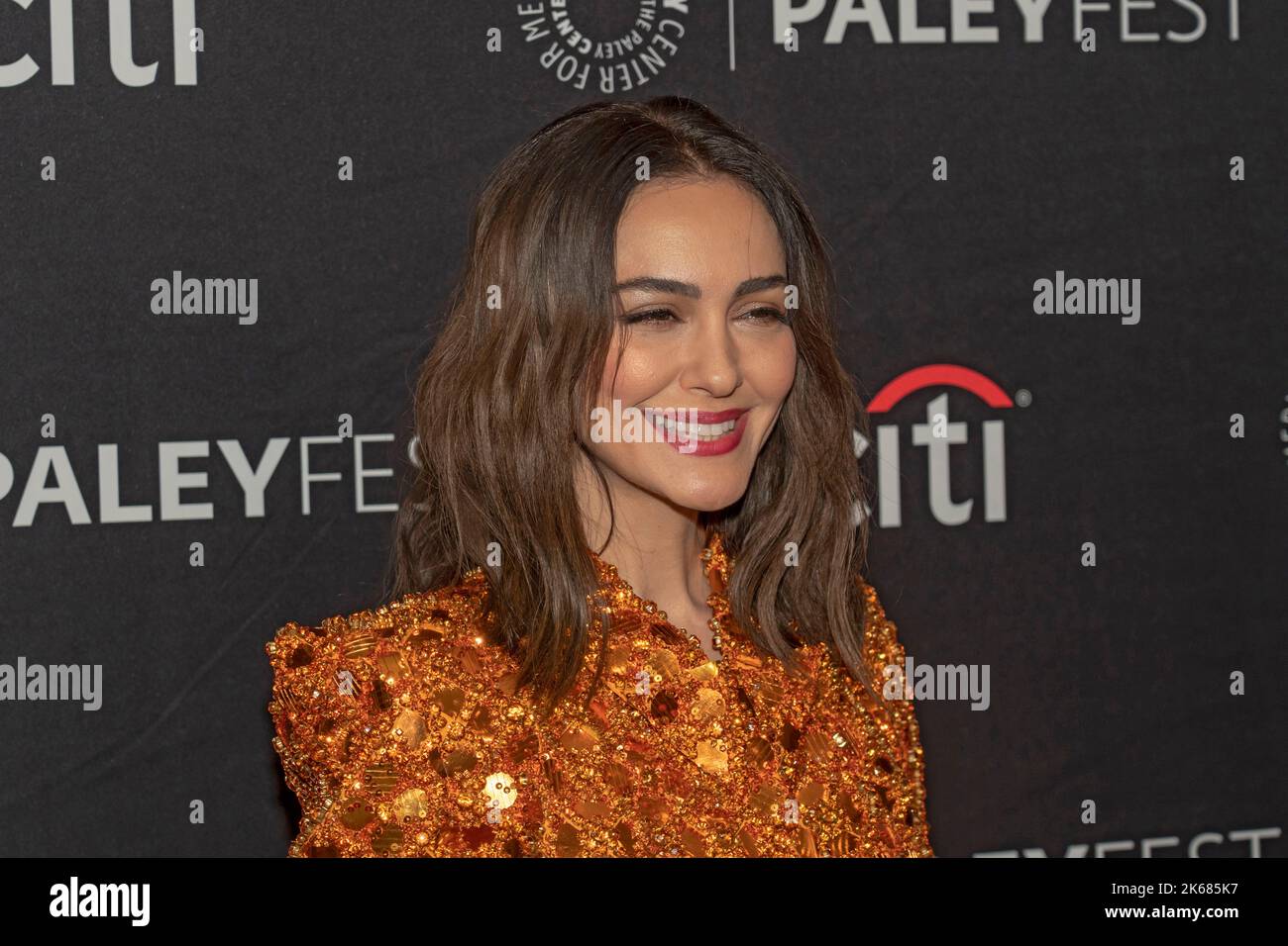 Nazanin Boniadi partecipa all'evento "The Lord of the Rings: The Rings of Power" durante il PaleyFest NY del 2022 al Paley Museum di New York City. (Foto di Ron Adar / SOPA Images/Sipa USA) Foto Stock