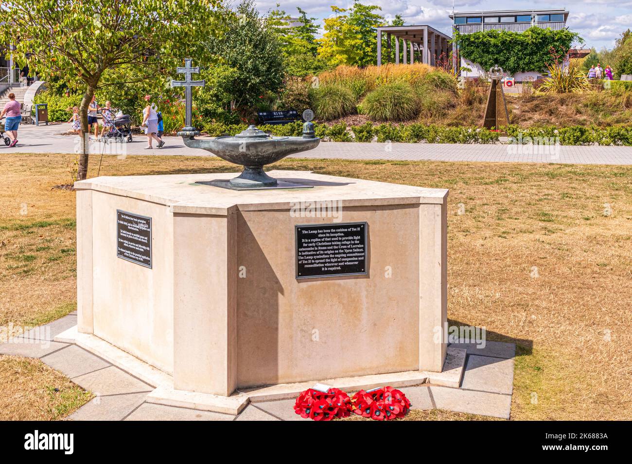 Il TOC H Memorial al National Memorial Arboretum di Alrewas, Staffordshire, Inghilterra, Regno Unito Foto Stock