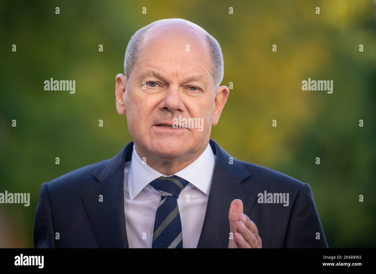 Berlino, Germania. 12th Ott 2022. Cancelliere tedesco OLAF Scholz (DOCUP). Credit: Michael Kappeler/dpa/Alamy Live News Foto Stock