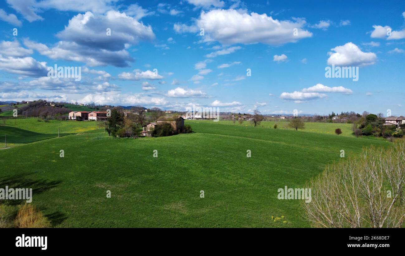Paesaggio Castelvetro di Modena Foto Stock