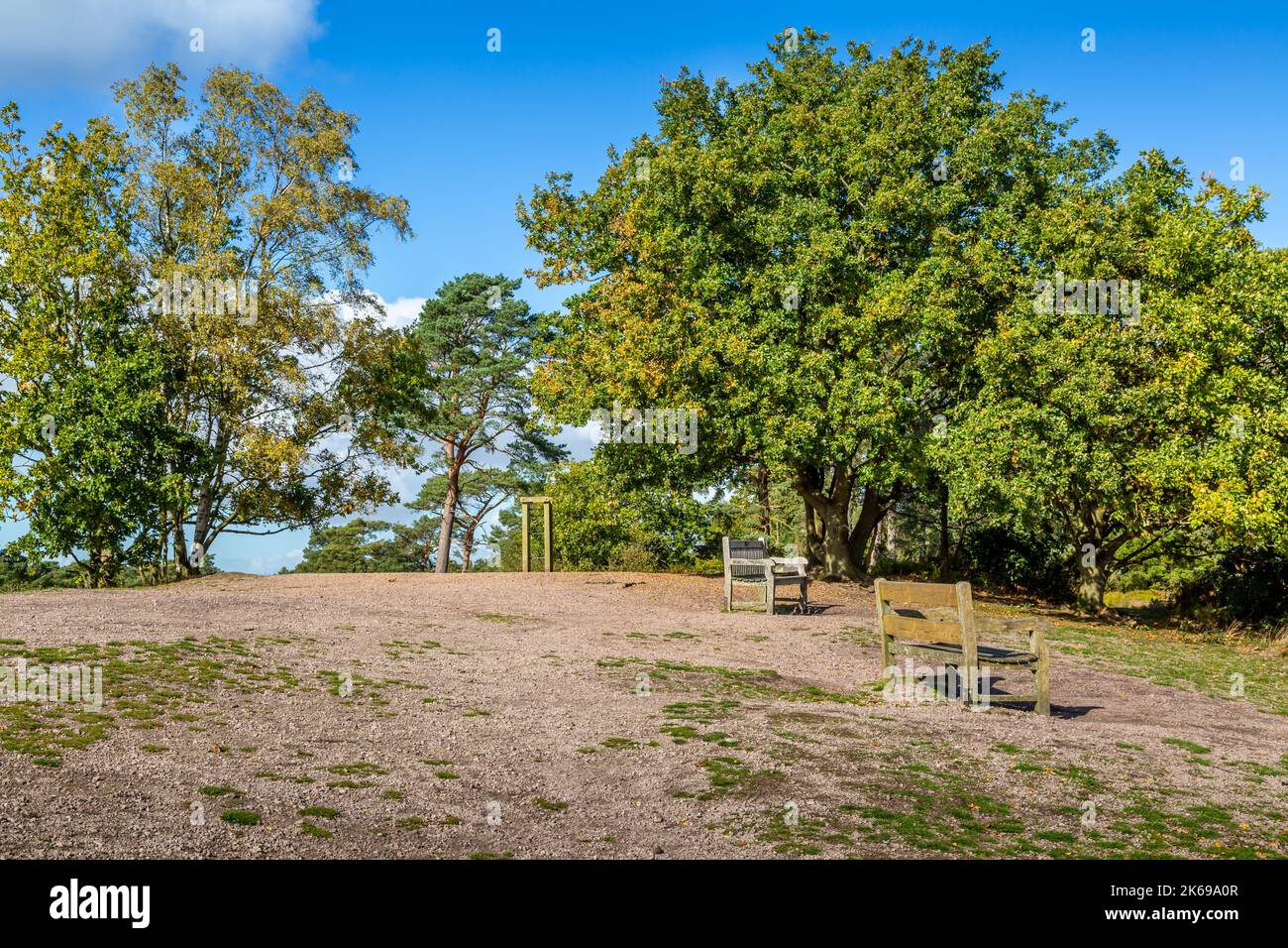 Viste panoramiche della campagna di Lickey Hills in autunno. Foto Stock