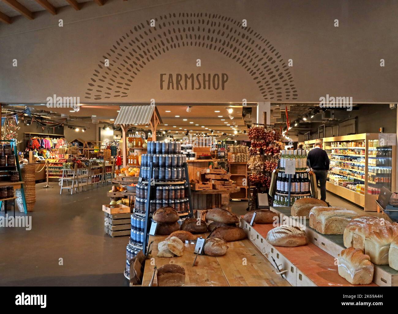 Gloucester M5 Services Farmshop, Gloucestershire, Inghilterra, Regno Unito Foto Stock