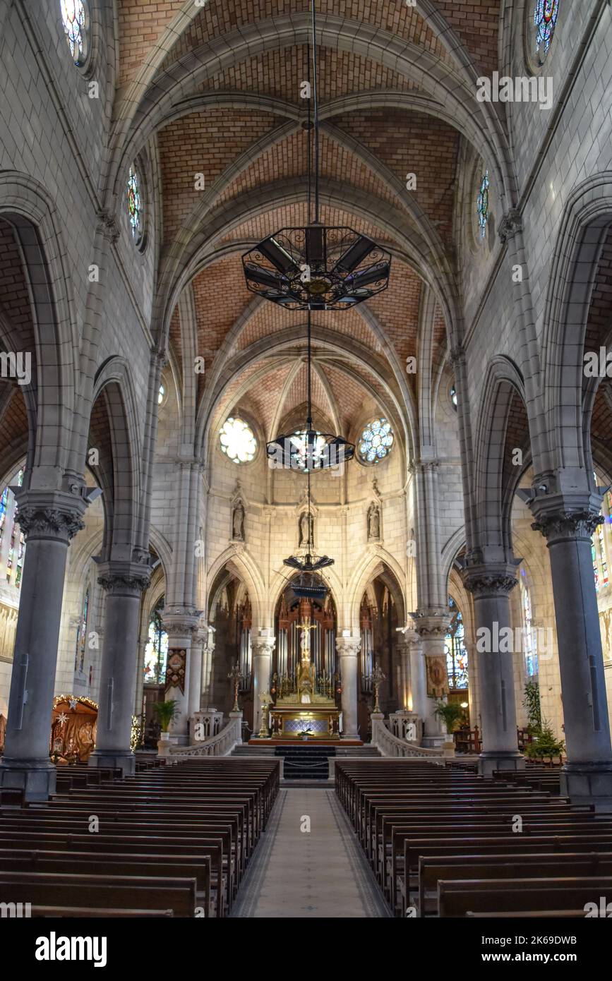 Biarritz, Francia - 15 Gen, 2022: Chiesa Sainte-Eugenie di Biarritz Foto Stock