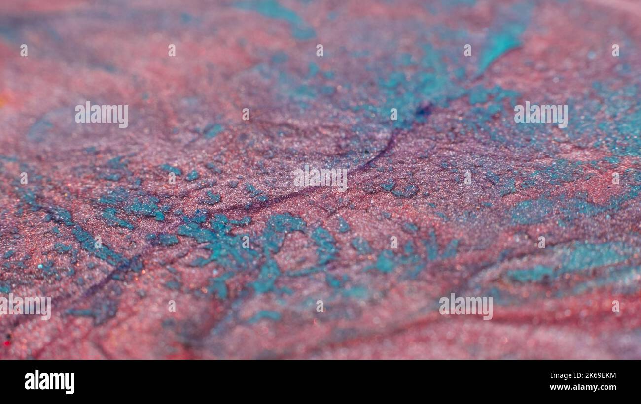 fluido magia creativa arte astratta bue glitter Foto Stock