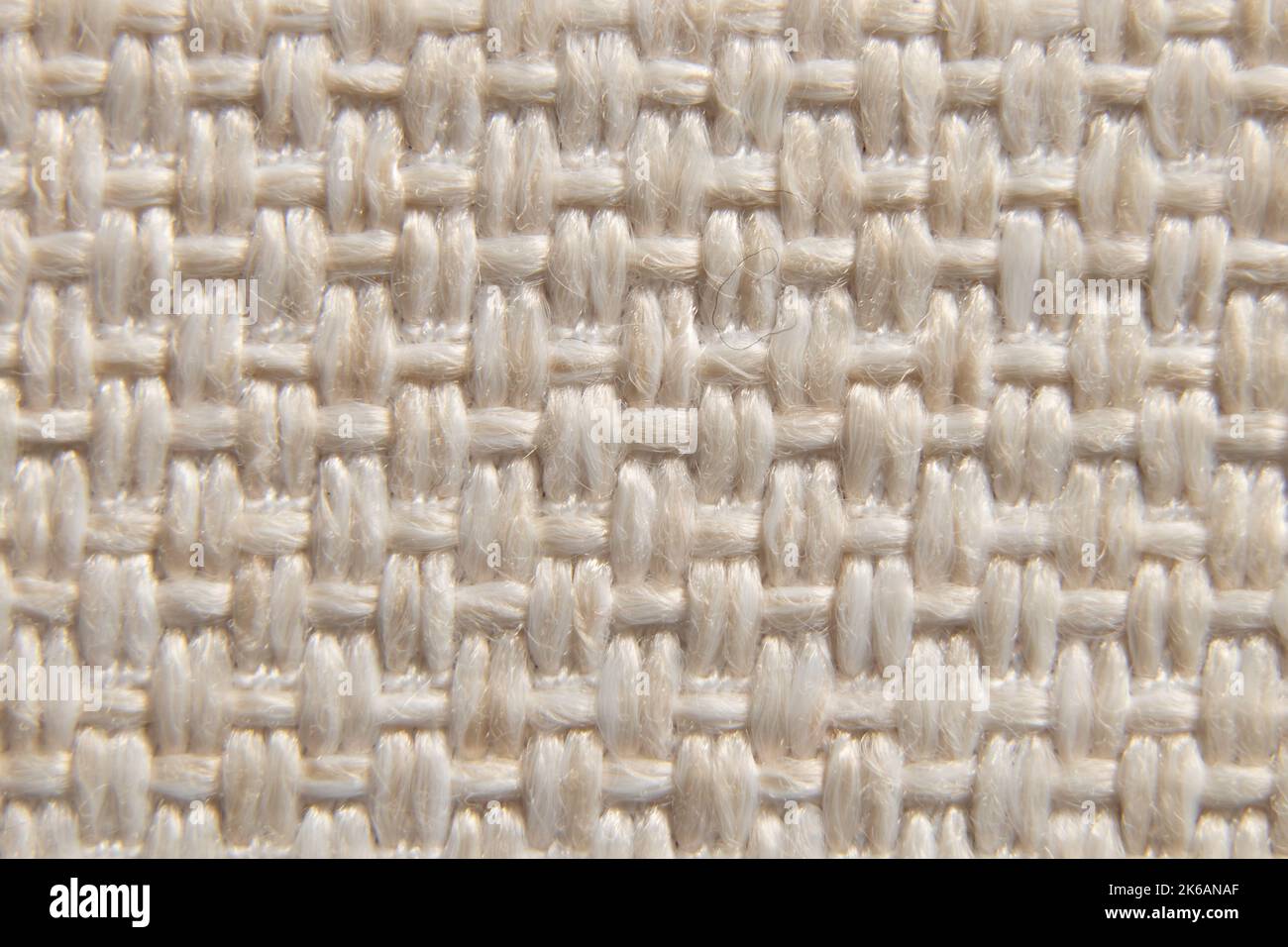 Tessuto bianco per sfondo, tessuto per foto macro di sfondo Foto Stock