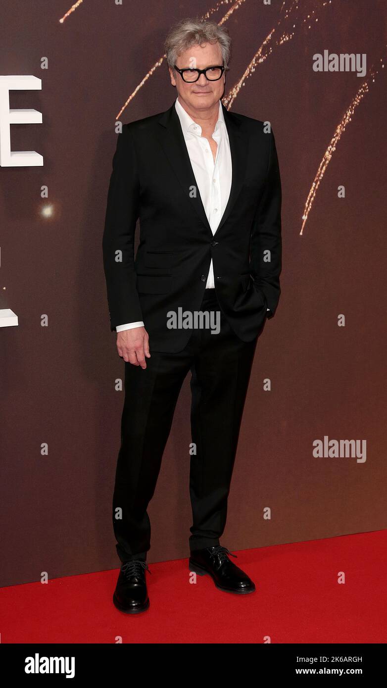 12 ottobre 2022 - Londra, Inghilterra, Regno Unito - Colin Firth partecipa al 66th° BFI London Film Festival American Express Gala - Empire of Light European Premiere Foto Stock