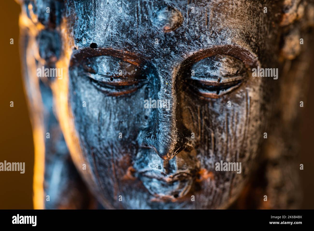Paesi Bassi. Ottobre 2022.buddha statua in calma riposo posa. Shakyamuni Buddha è un insegnante spirituale, una delle tre religioni del mondo. ph di alta qualità Foto Stock