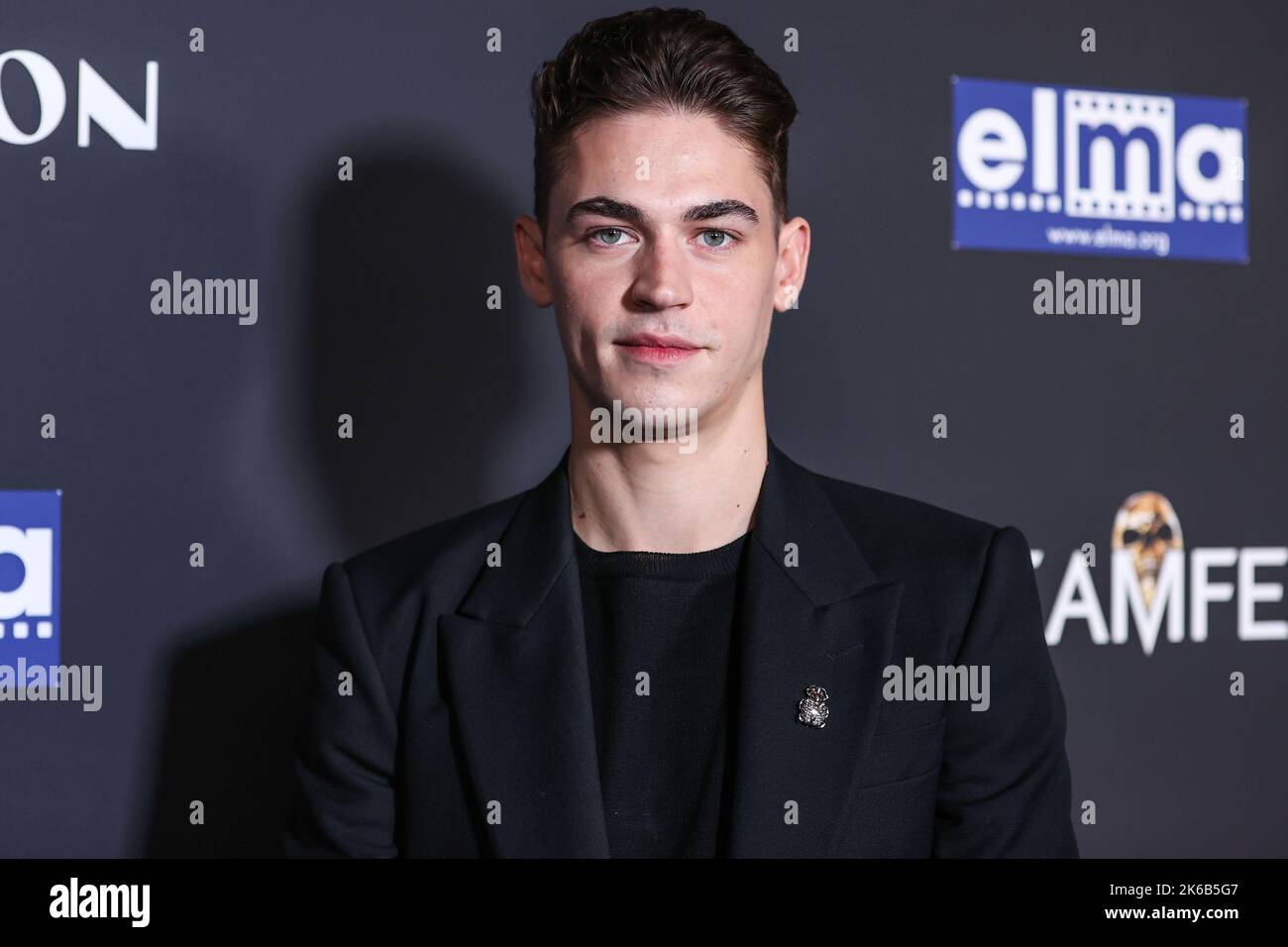 Hollywood, Stati Uniti. 12th Ott 2022. HOLLYWOOD, LOS ANGELES, CALIFORNIA, USA - OTTOBRE 12: L'attore, il modello e il produttore inglese Hero Fiennes Tiffin arriva al 22nd° Screamfest Horror Film Festival - Los Angeles Screening of WellGo USA's 'The Loneliest Boy in the World' tenutosi presso il TCL Chinese 6 Theatres il 12 ottobre 2022 a Hollywood, Los Angeles, California, Stati Uniti. (Foto di Xavier Collin/Image Press Agency) Credit: Image Press Agency/Alamy Live News Foto Stock