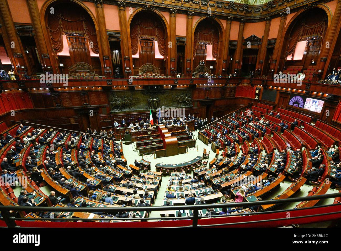 Roma, Italia. 13th ottobre 2022. Durante la sessione inaugurale del Parlamento italiano alla Camera dei deputati del 13 ottobre 2022 a Roma. Credit: Independent Photo Agency/Alamy Live News Foto Stock