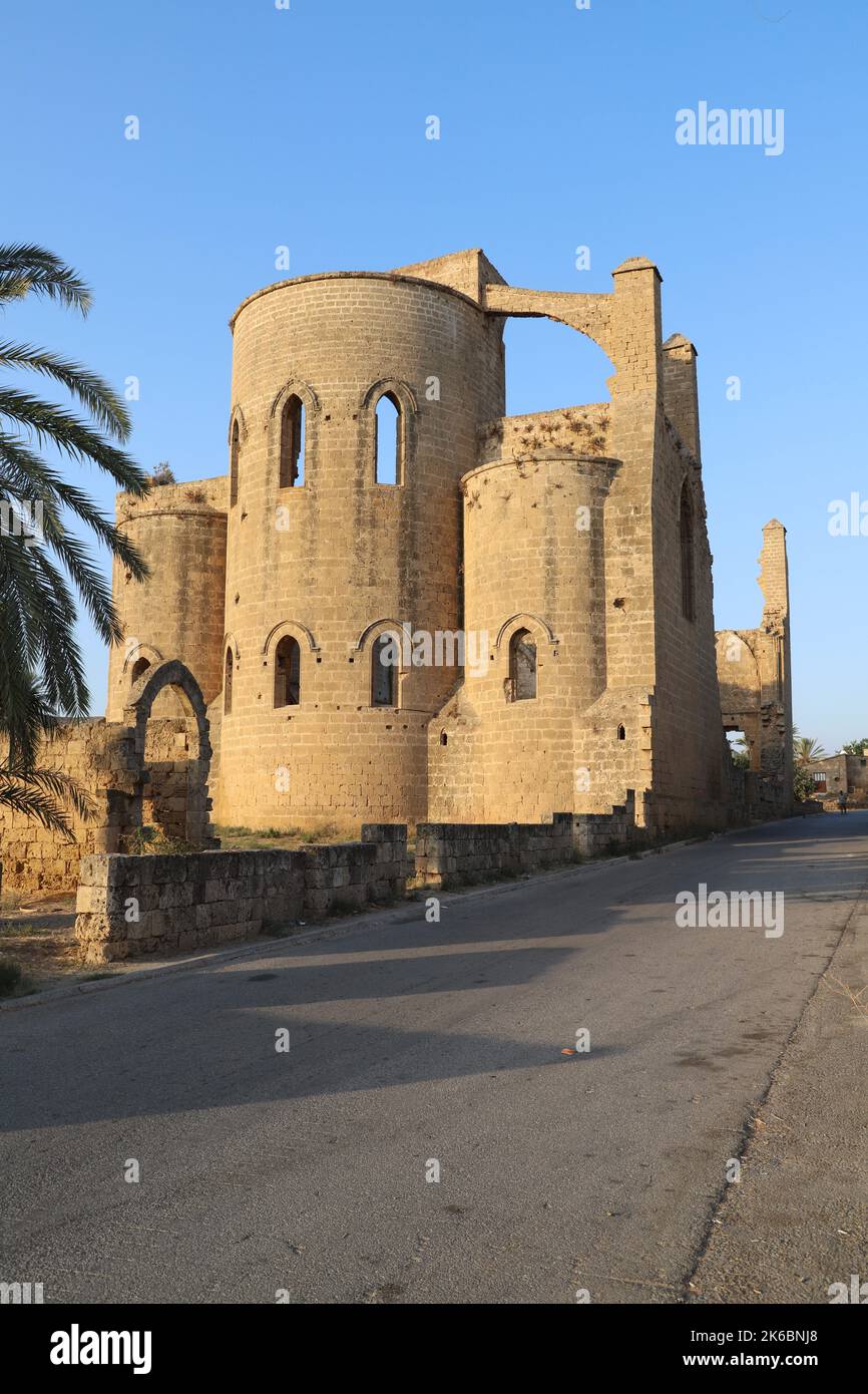 Chiesa in rovina di San Giorgio della GreeksFamagosta (Gazimagusa), Repulico turco del nord di Cipro. Foto Stock