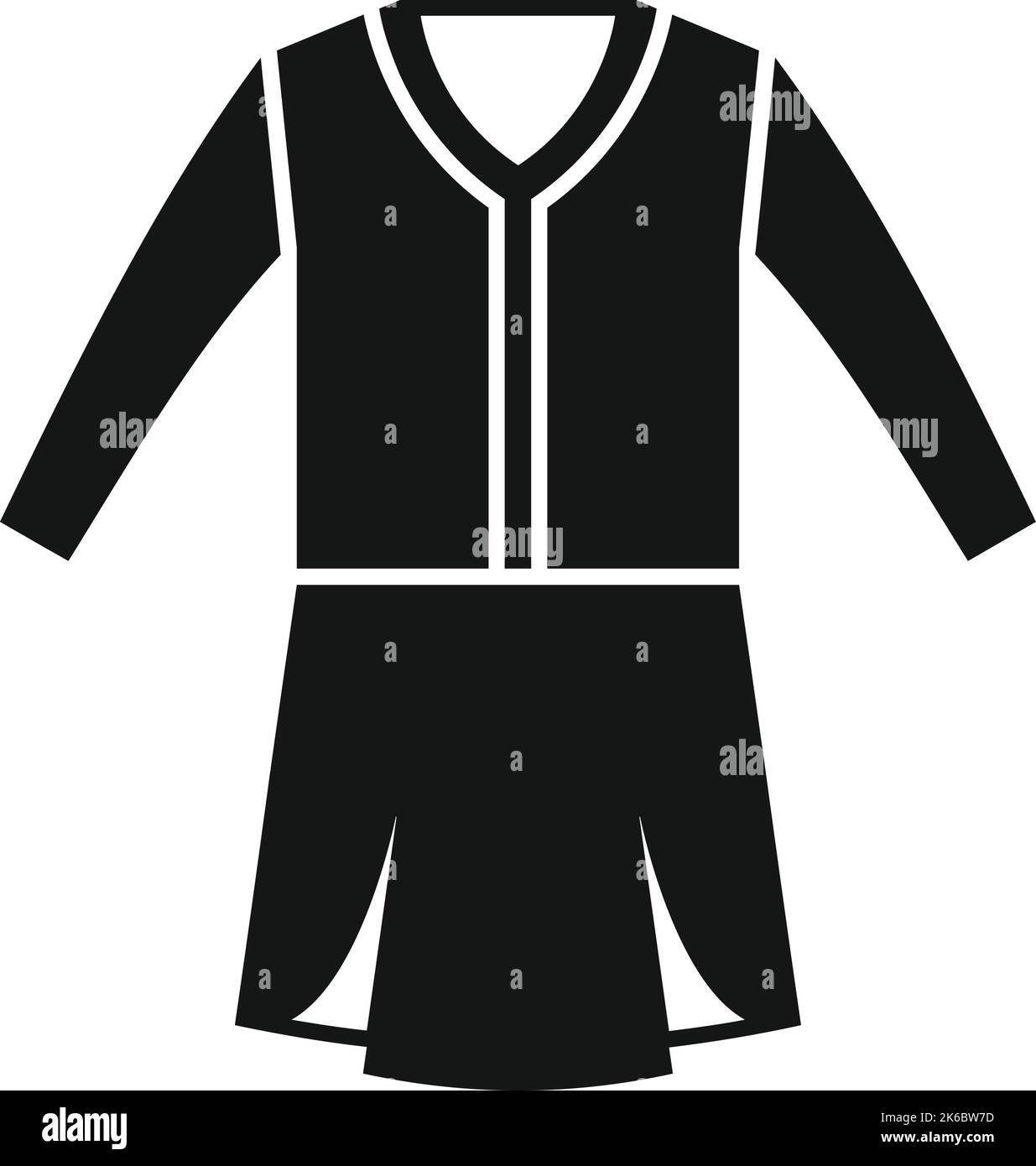 Abito da scuola uniforme icona semplice vettore. Camicia di moda. College maschio Illustrazione Vettoriale