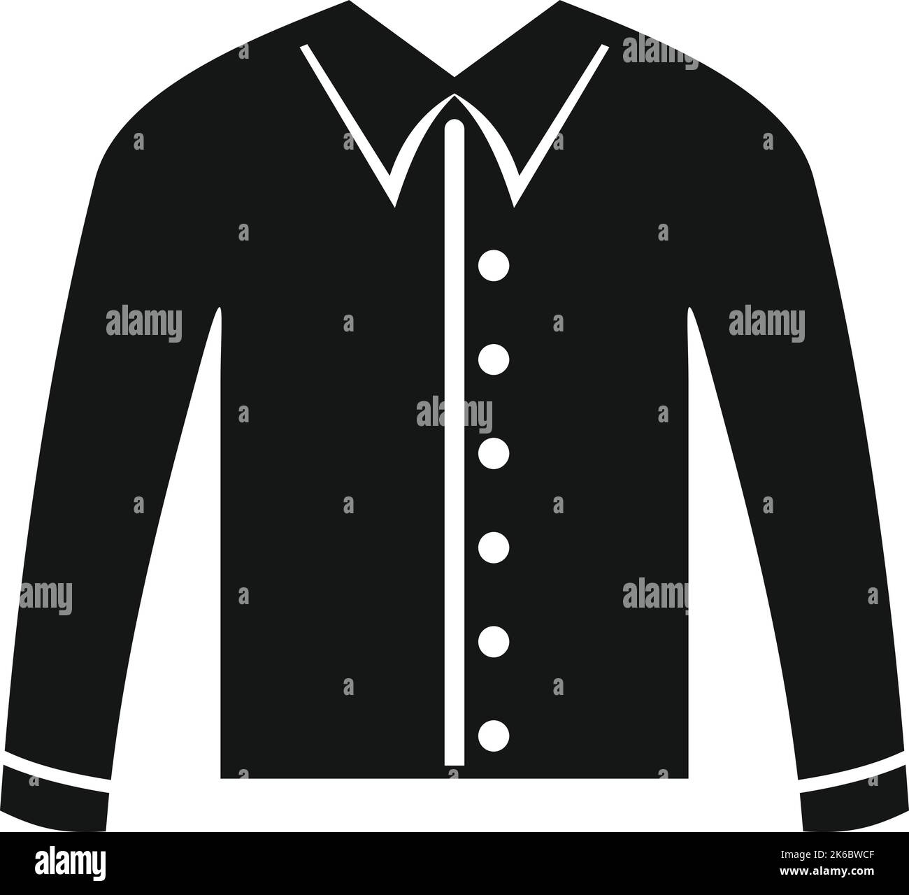 Nuova icona camicia semplice vettore. Abiti uniformi. Appendiabiti per bambini Illustrazione Vettoriale