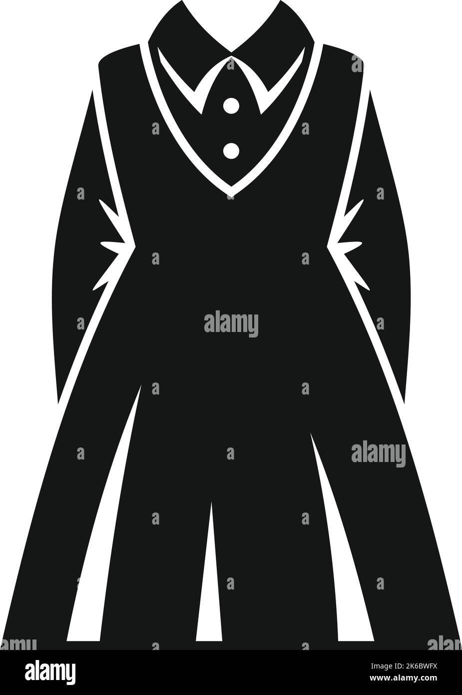 Vecchio uniforme icona semplice vettore. Studente di moda. Abito Illustrazione Vettoriale