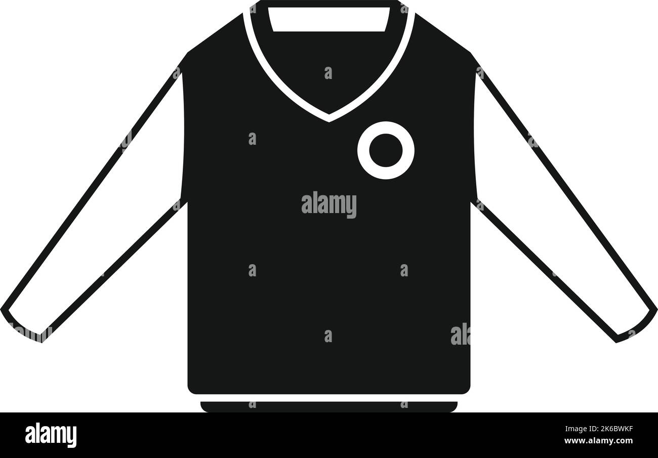 Icona maglia tuta semplice vettore. Moda indietro. Alunno giapponese Illustrazione Vettoriale