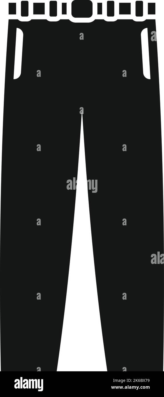 Pantaloni scuola icona semplice vettore. Divisa ragazzo. Vestito di moda Illustrazione Vettoriale