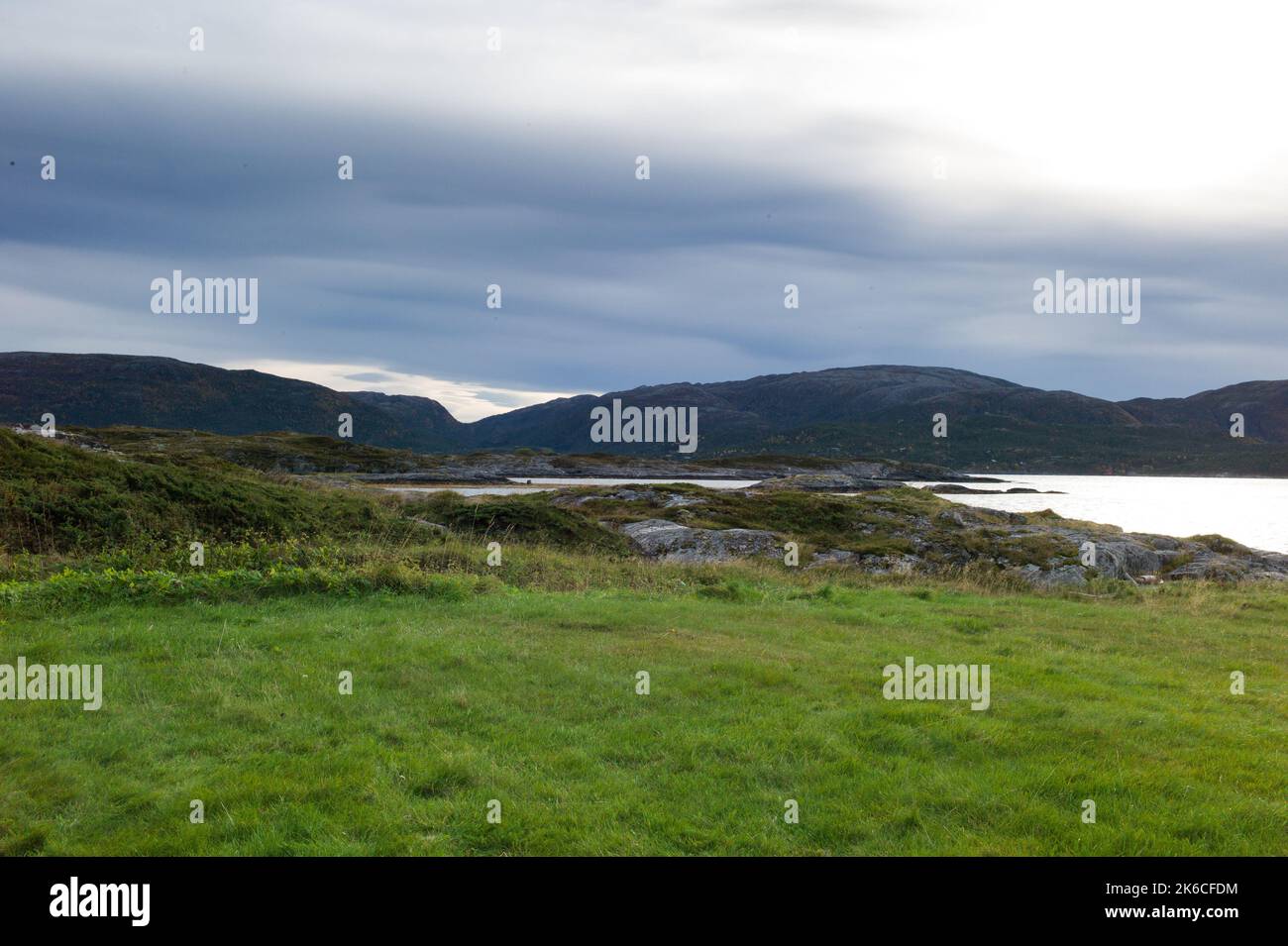 Scene di Jøa, un'isola nel comune di Namsos, Norvegia Foto Stock