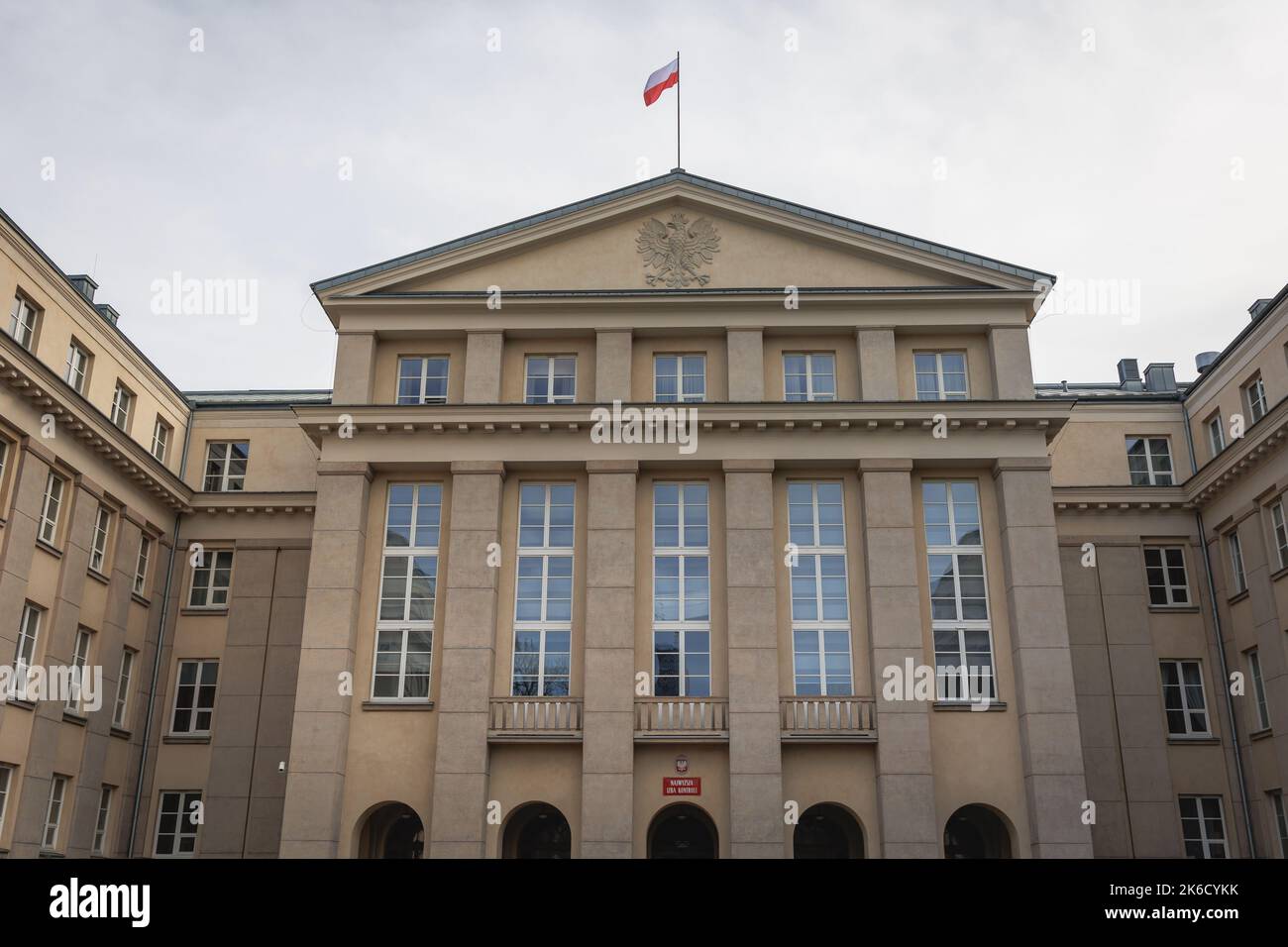 NIK - edificio dell'Ufficio Supremo di controllo a Varsavia, capitale della Polonia Foto Stock