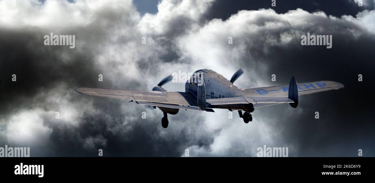 Miles Gemini, velivolo da trasporto leggero all'East Kirkby Air Show. Lincolnshire, 2022. Foto Stock