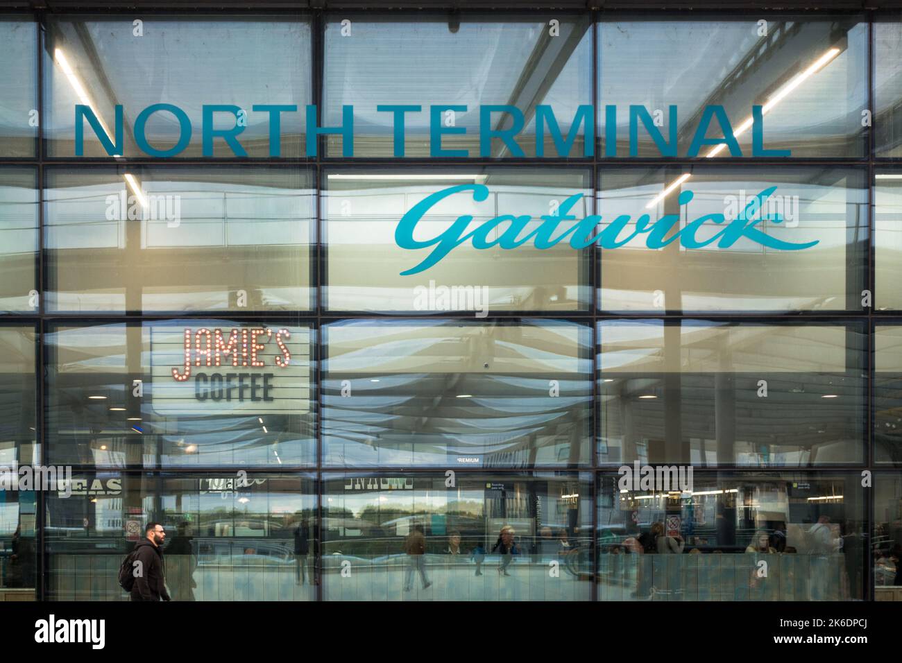 Aeroporto di Gatwick partenze North Terminal Foto Stock