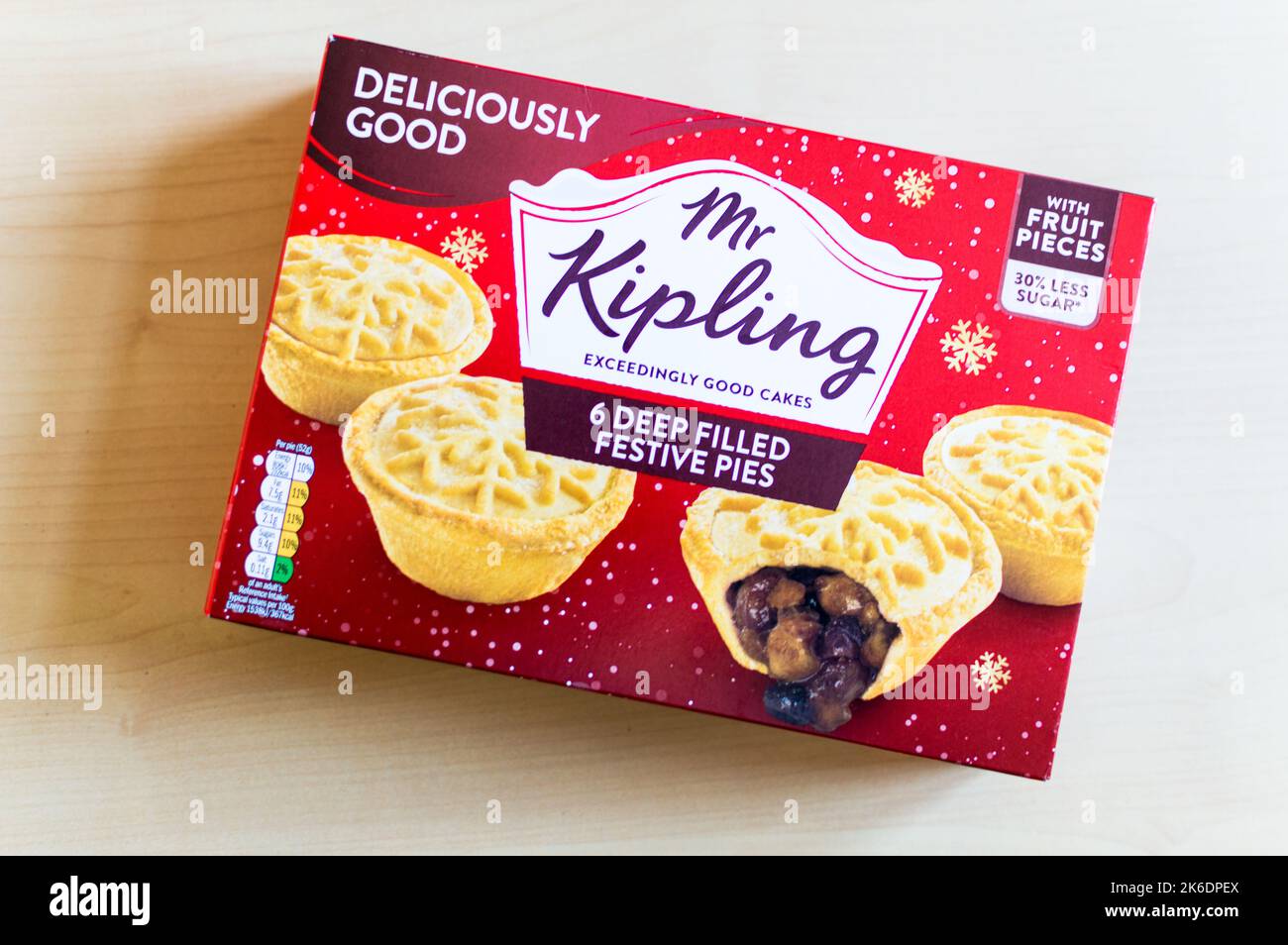 Torte festive di MR.Kipling Foto Stock