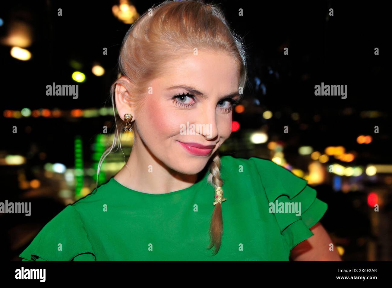 Maja Frykowska, personalità mediatica polacca, presentatore TV, attrice e cantante, è figlia di Bartłomiej Frykowski e Anna Toth, nipote dei modelli Ewa Maria Morelle e Wojciech Frykowski, assassinati da membri della setta Charles Manson nella villa romana di Polański, e la nipote di Jan Frykowski, foto Kazimierz Jurewicz Foto Stock