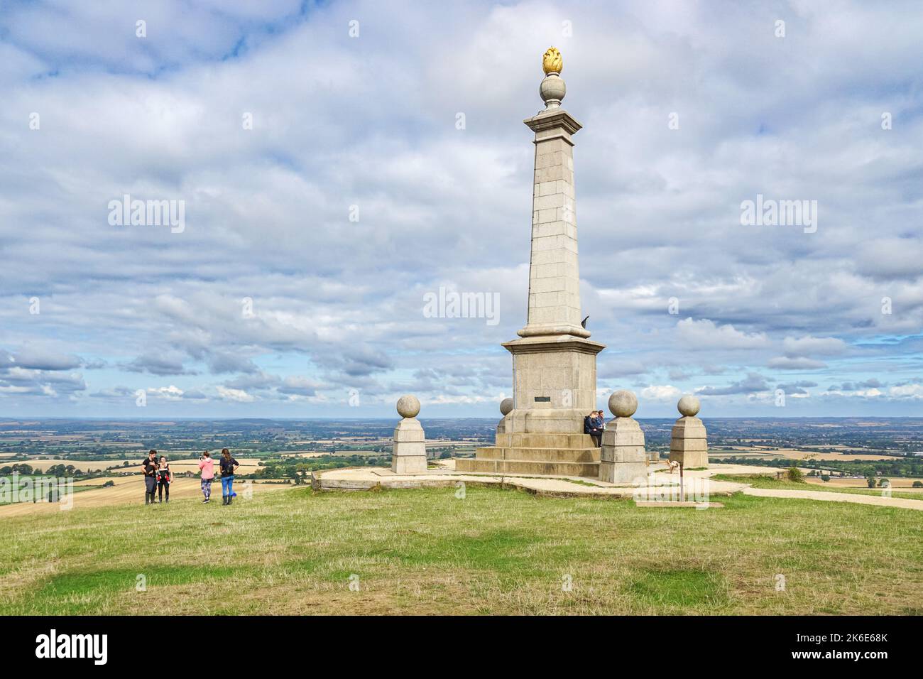 Coombe Hill Monument in the Chilterns, Buckinghamshire, Inghilterra Regno Unito Foto Stock