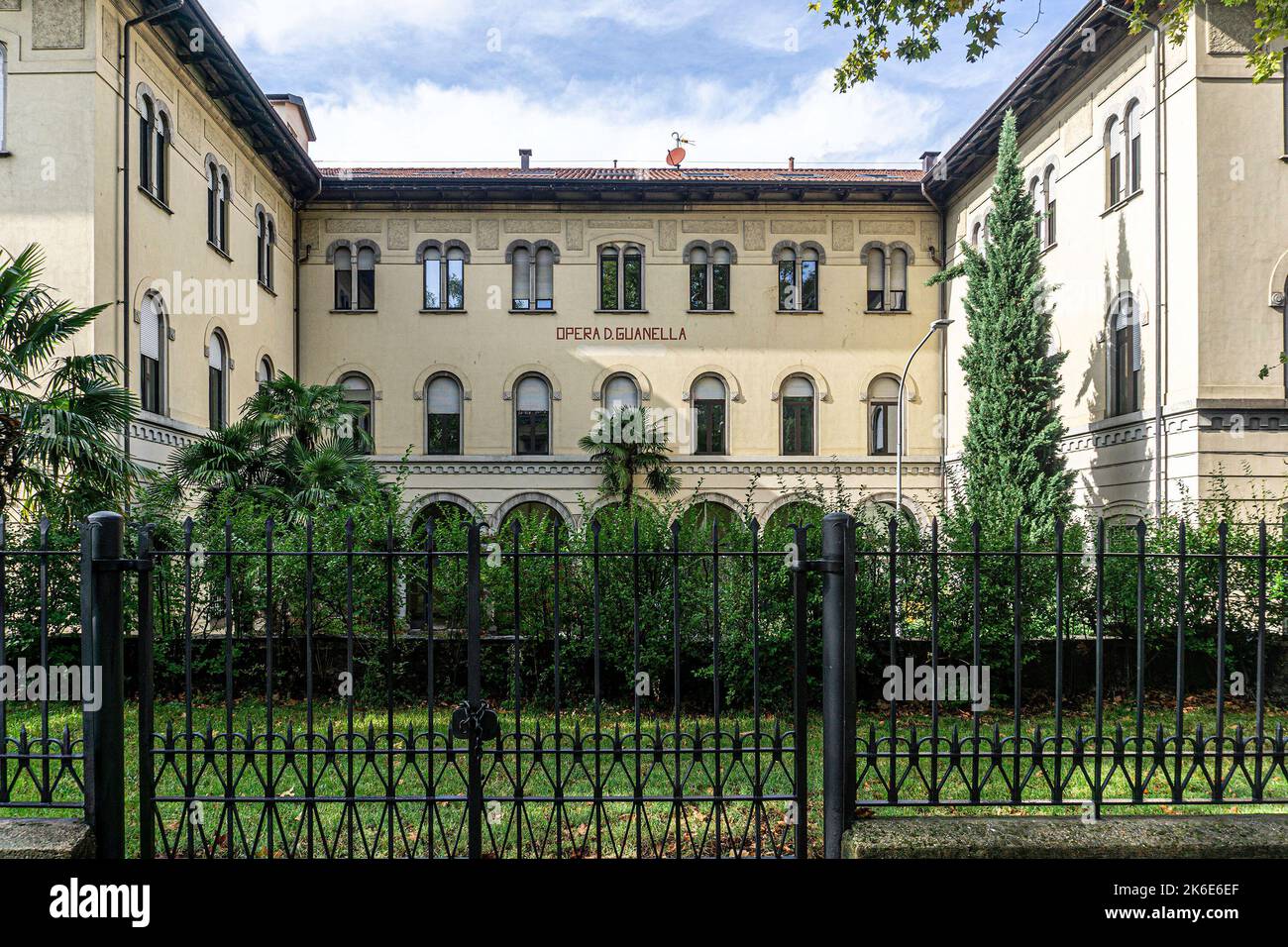 Opera D. Guanella, comunità religiosa fondata da Luigi Guanella a lecco, Italia. La comunità fornisce servizi a bambini e adulti svantaggiati Foto Stock