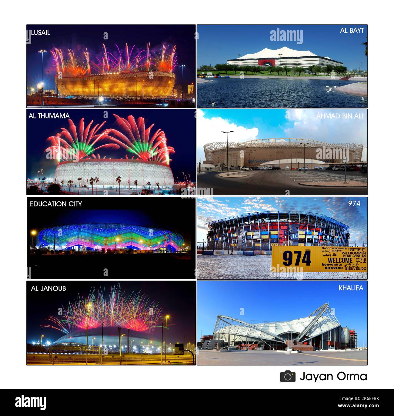 Coppa del mondo FIFA qatar 2022 stadi 15/10/2022 Doha Qatar Foto Stock