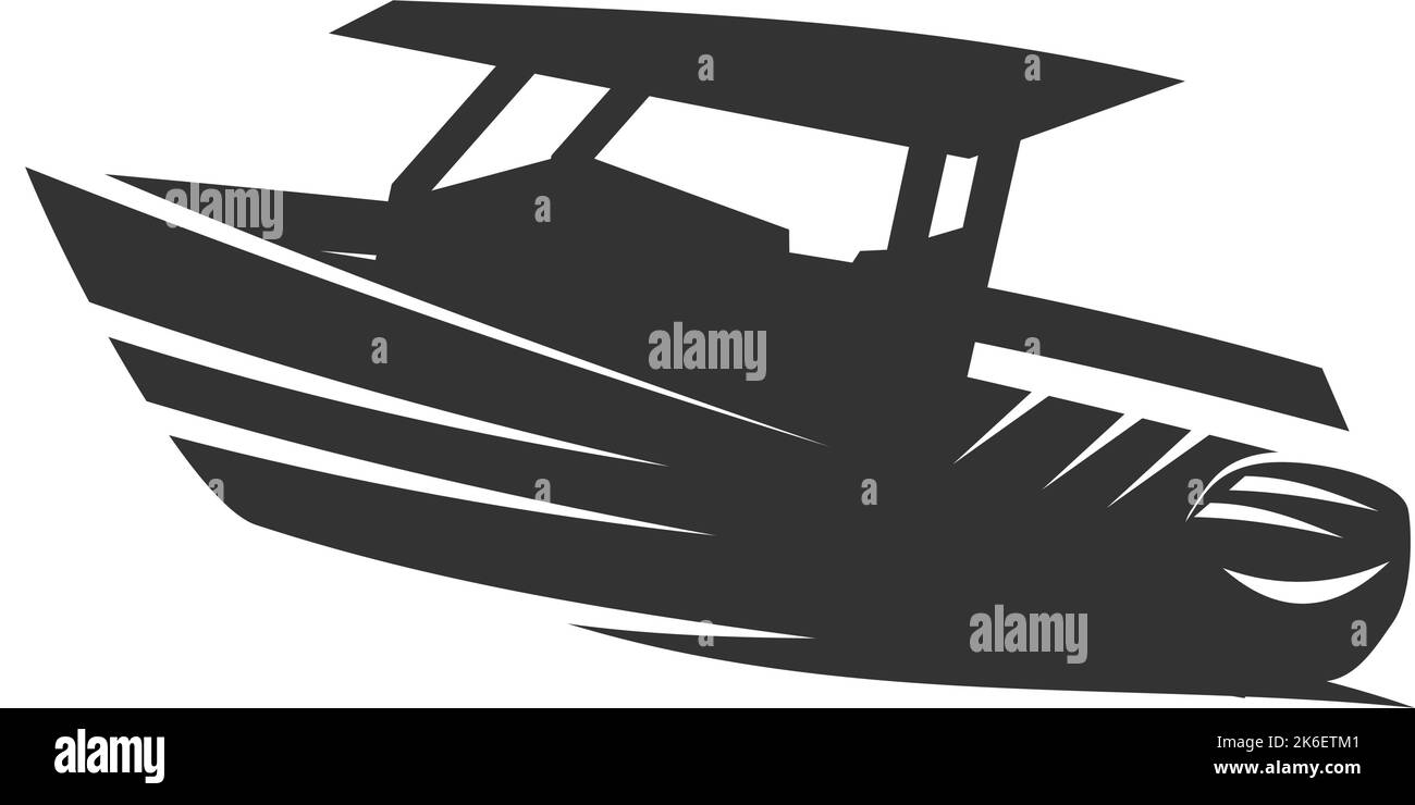 Console marina pesca barche icona logo Illustrazione Brand Identity Illustrazione Vettoriale