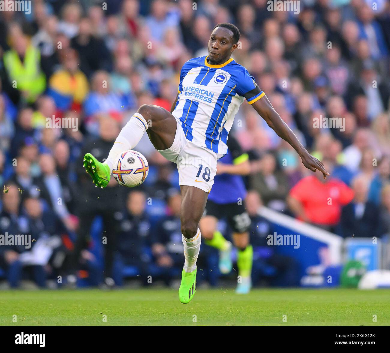 08 ottobre 2022 - Brighton and Hove Albion v Tottenham Hotspur - Premier League - Amex Stadium Danny Welbeck di Brighton durante la partita della Premier League presso l'Amex Stadium. Foto : Mark Pain / Alamy Live News Foto Stock