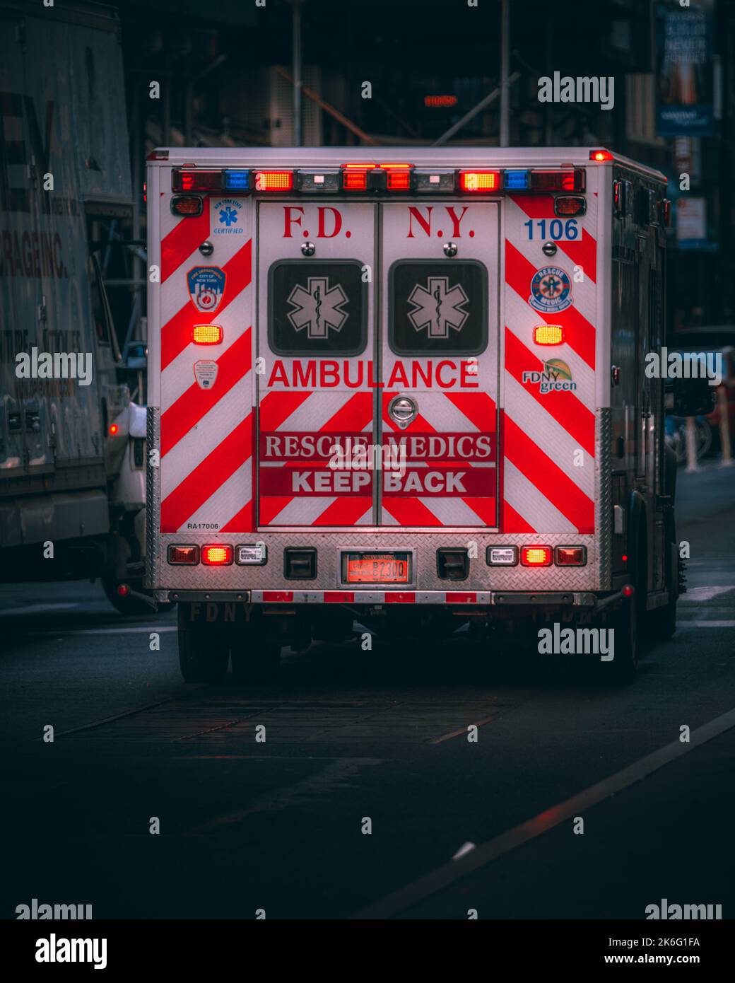 Ambulanza Auto FDNY New York Foto Stock