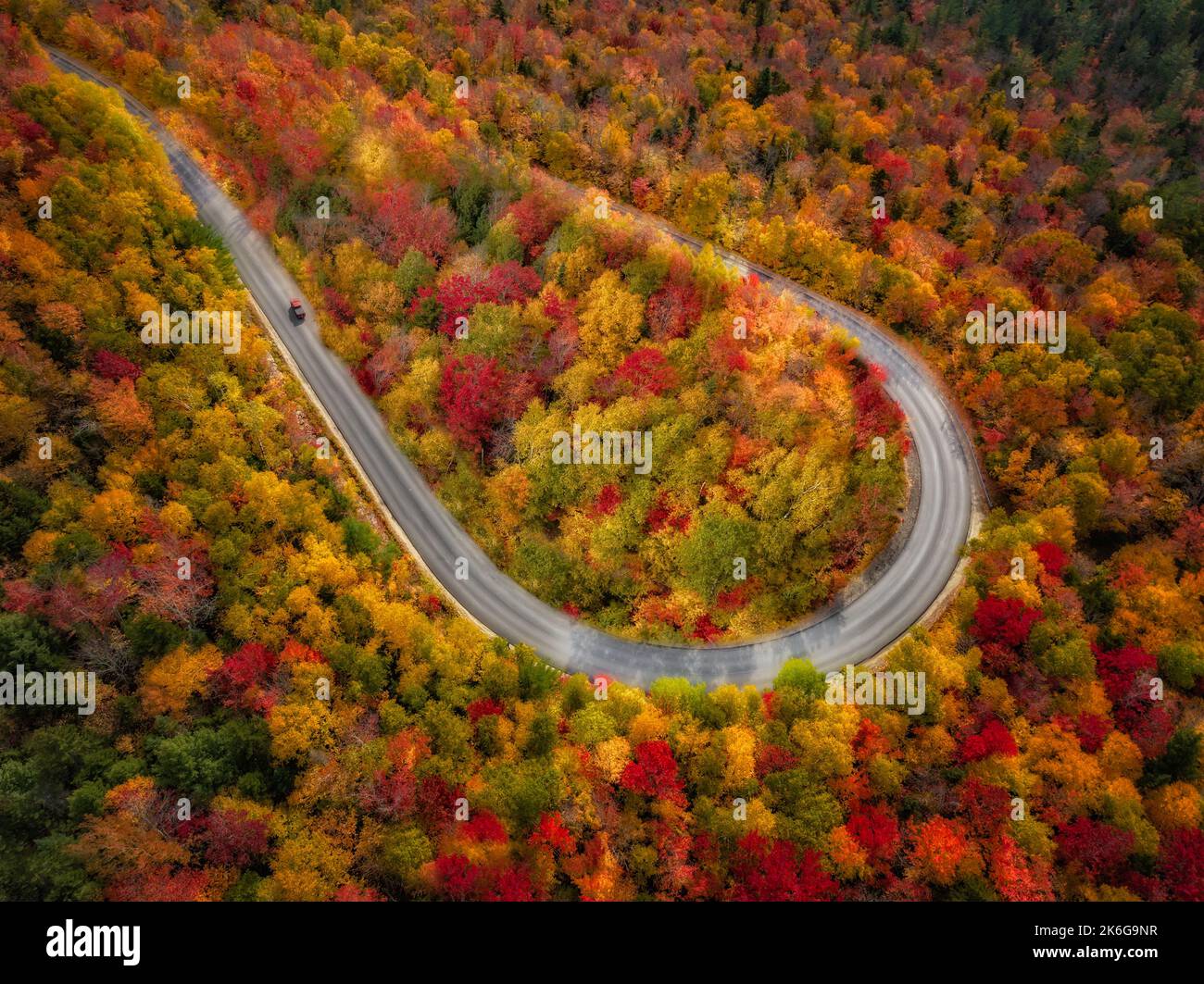 White Mountains NH Fall Foliage Foto Stock