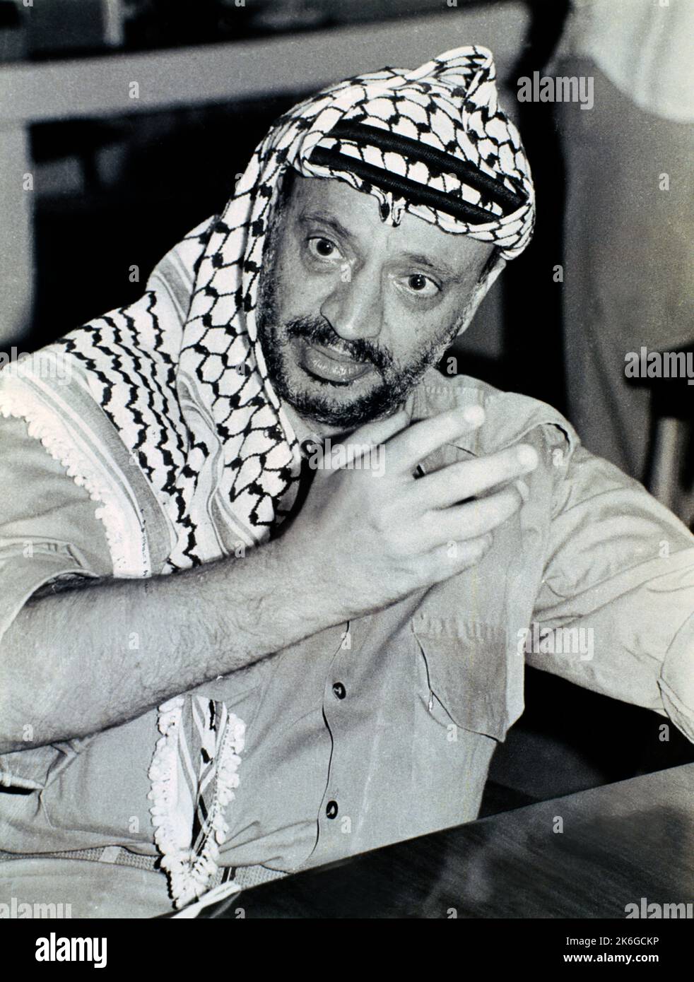 Presidente di Palastina Yasser Arafat Foto Stock