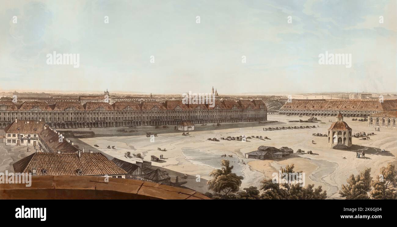 Vista di San Pietroburgo, Russia, dopo Atkinson, 1805 Foto Stock