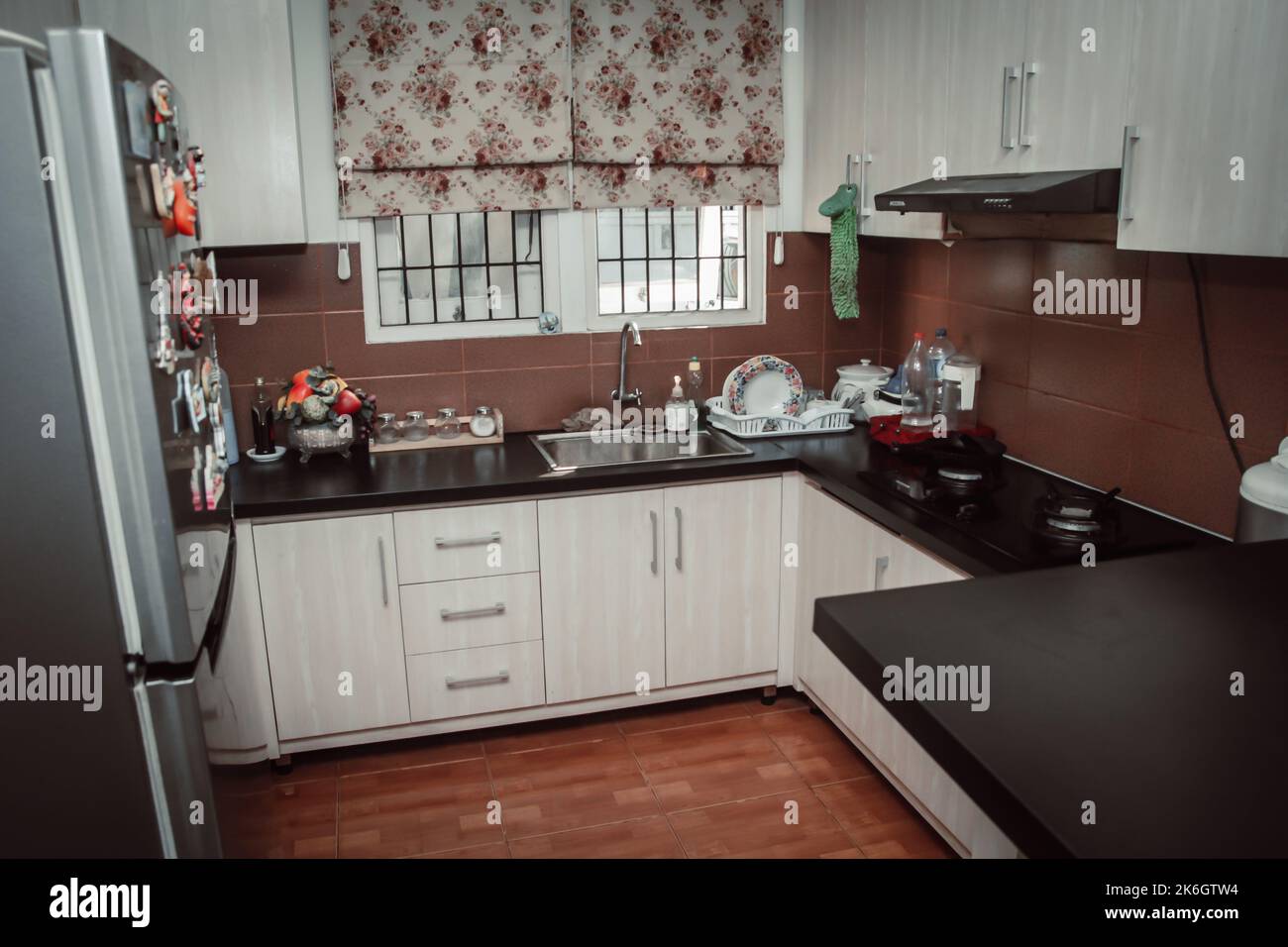 Ritratto della realtà della cucina di alcuni residenti di Giacarta Foto Stock