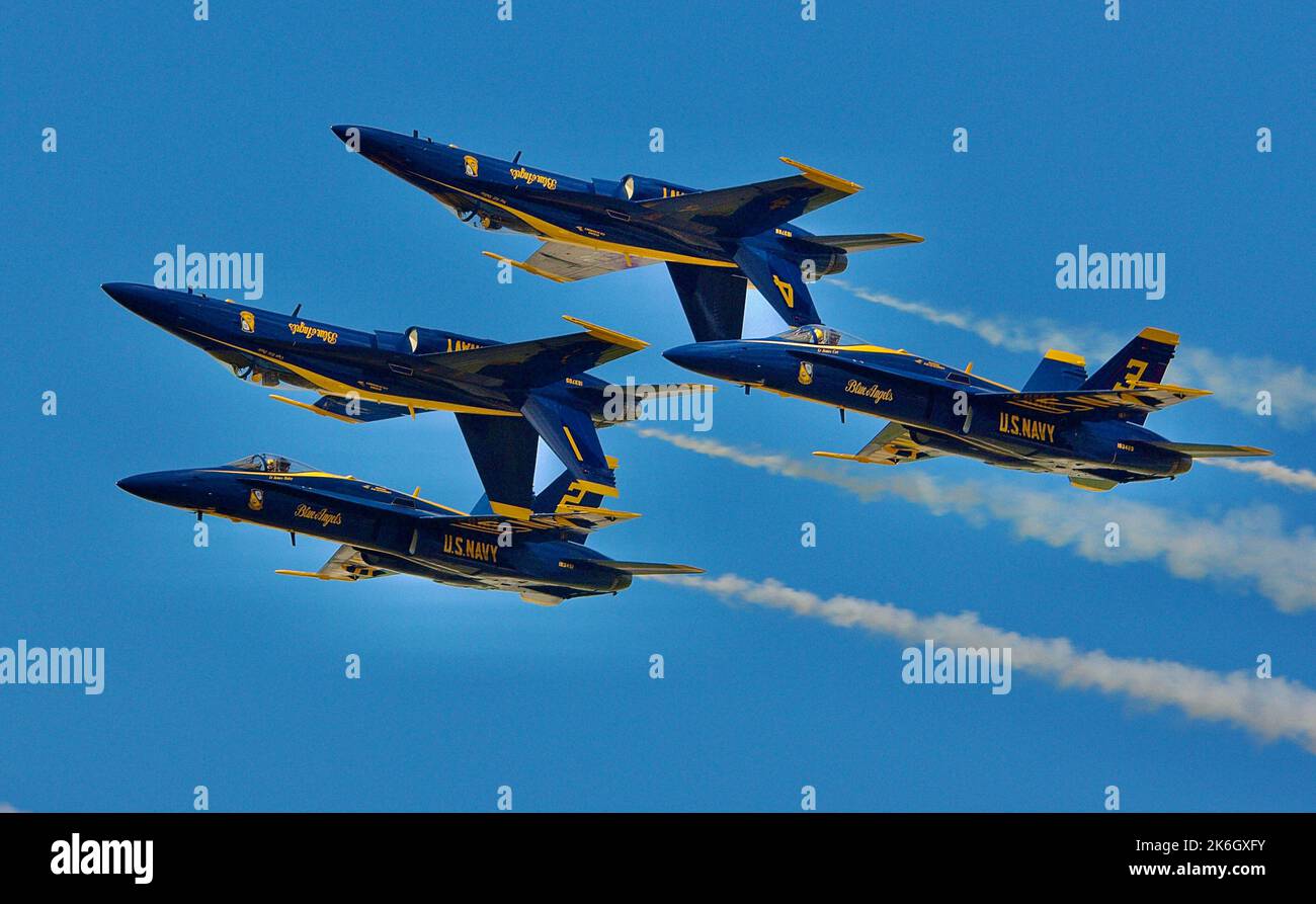 US Navy Blue Angels Aerial Demonstration Team. Foto Stock