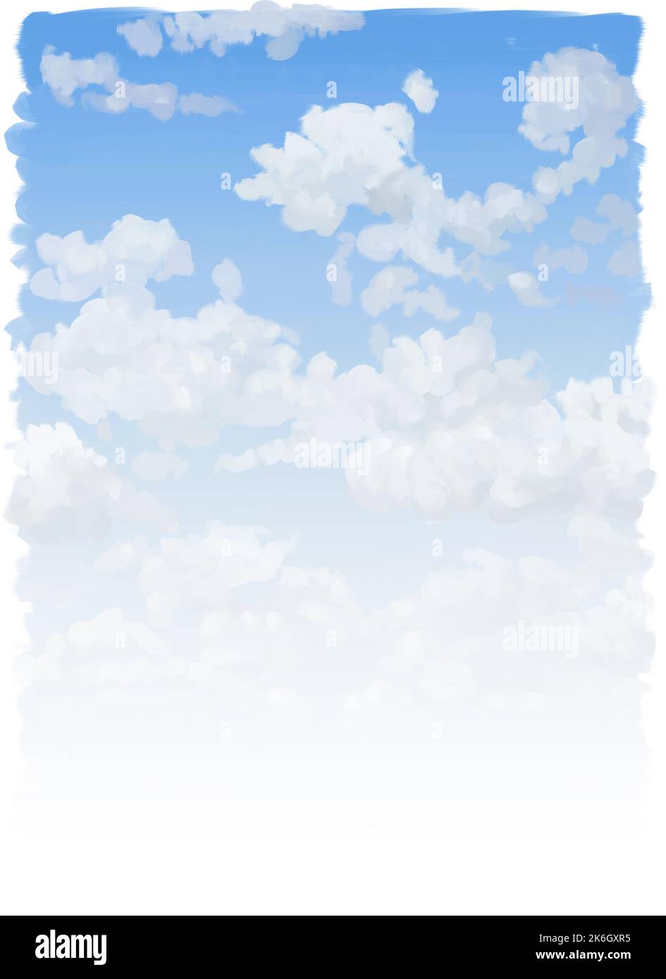 Dipinto con nuvole Foto Stock