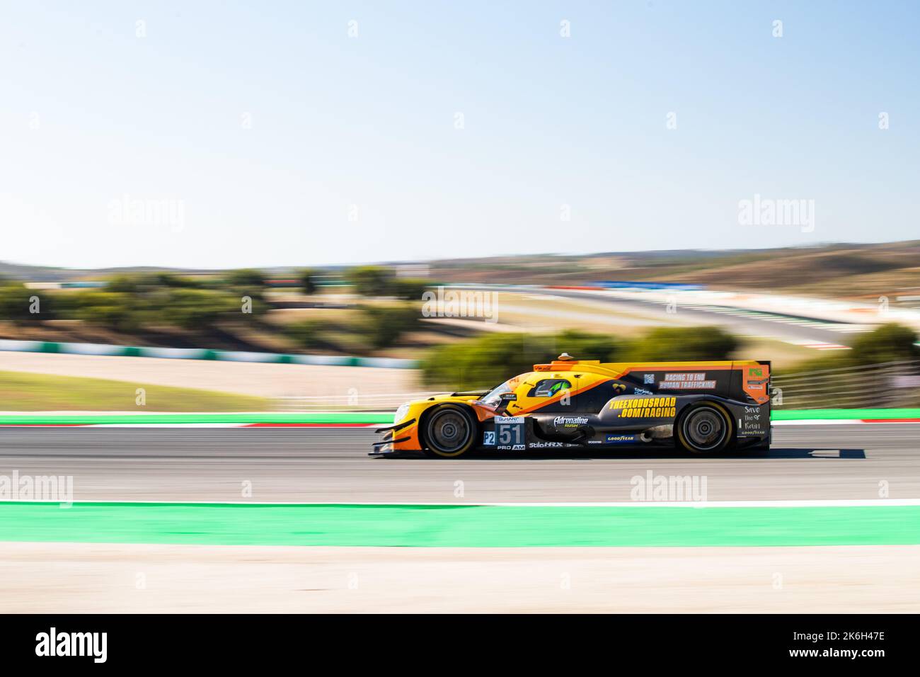 Portimao, Portogallo - 14/10/2022, 51 AUBRY Garbiel (fra), HODES Rob (usa), RODRIGUEZ Ian (gtm), Team Virage, Oreca 07 - Gibson, in azione durante la 4 ore di Portimao 2022, 6th° round della 2022 European le Mans Series sul circuito Internazionale di Algarve dal 23 al 25 settembre, a Portimao, Portogallo - Foto: Joao Filipe/DPPI/LiveMedia Foto Stock