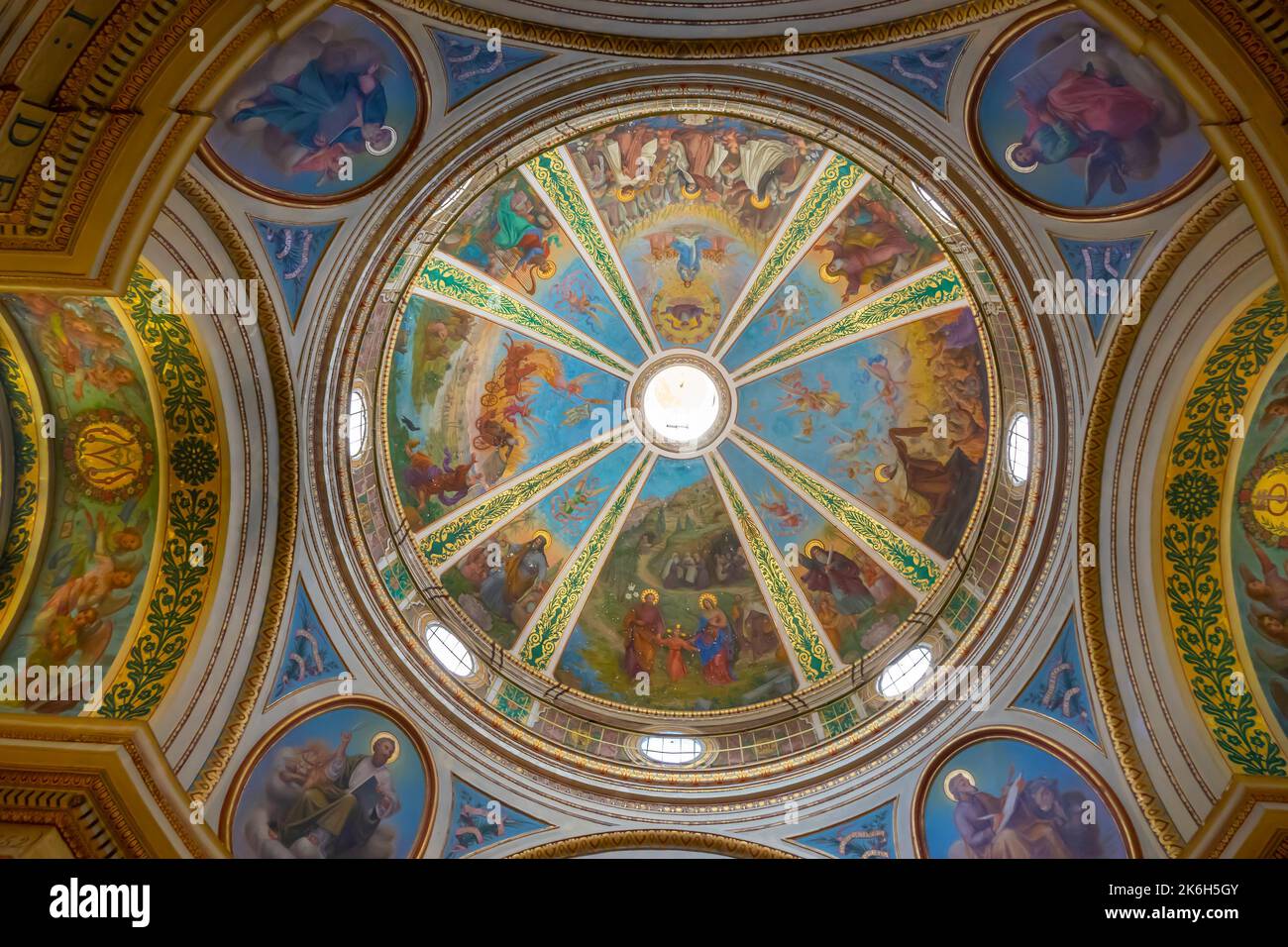 Israele, Haifa, Stellla Maris Monpadronanza, cupola Foto Stock