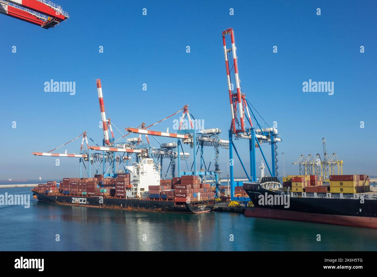 Israele, Ashdod, porto Foto Stock