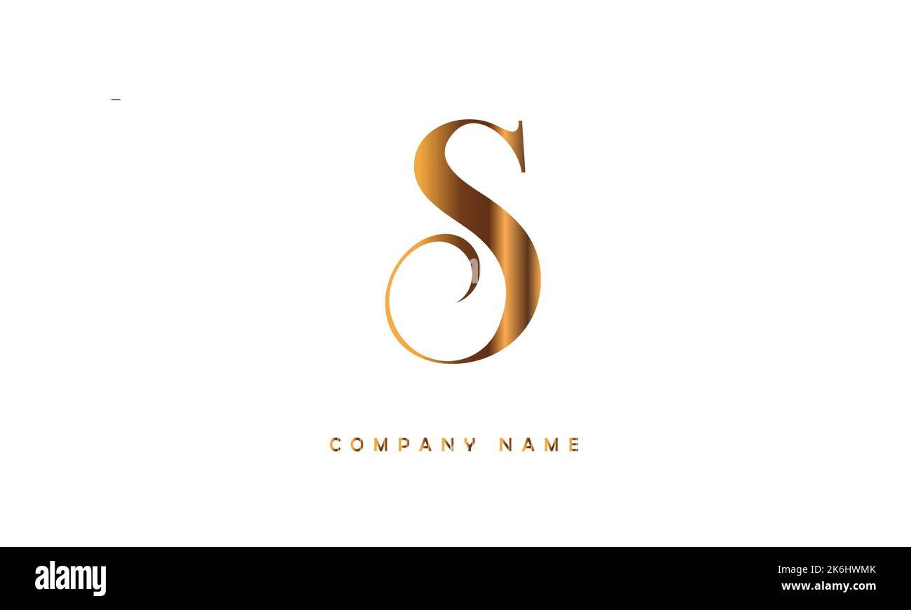 S Monogramma con logo lettere astratto Illustrazione Vettoriale