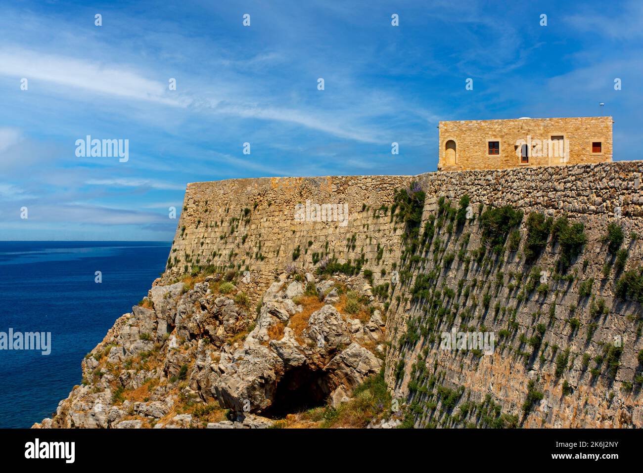 Il Residence Consiglieri a Fortezza a Rethymnon Creta Grecia costruita nel 16th ° secolo dai veneziani. Foto Stock