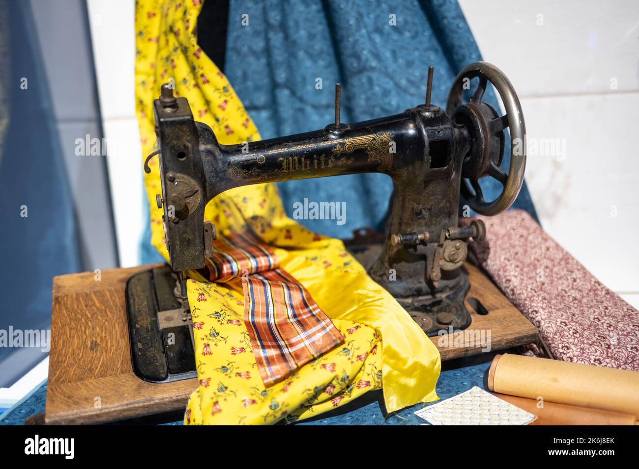 White Sewing Maching dal 1890 Foto Stock