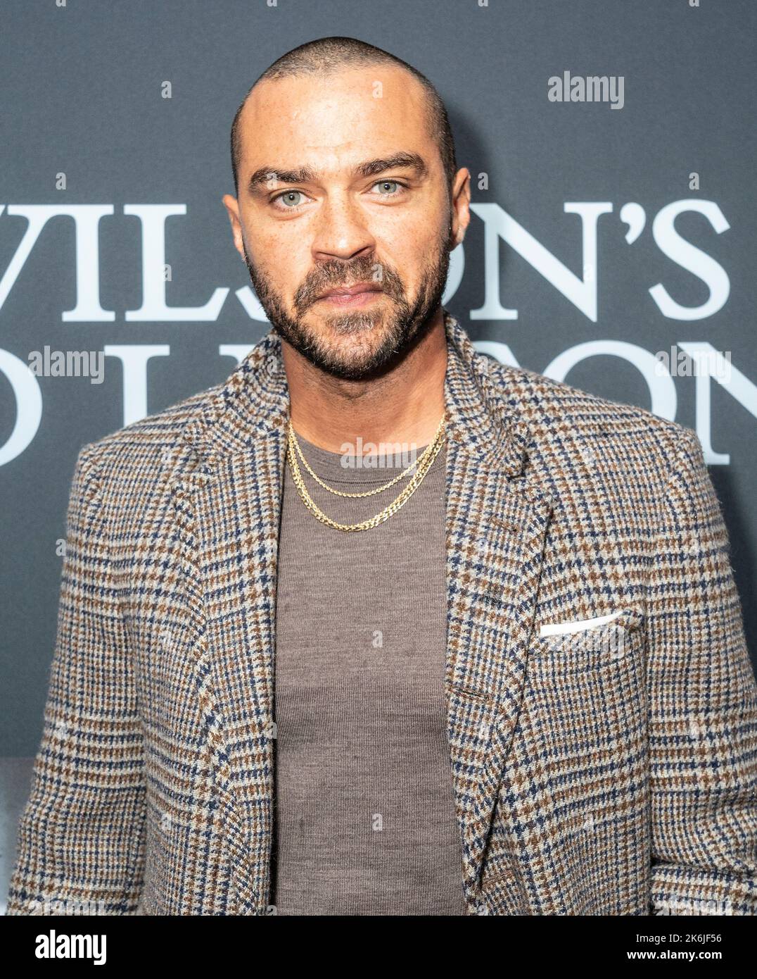 13 ottobre 2022, New York, New York, Stati Uniti: Jesse Williams partecipa alla notte di apertura della rinascita della lezione di pianoforte di August Wilson all'Ethel Barrymore Theatre (Credit Image: © Lev Radin/Pacific Press via ZUMA Press Wire) Foto Stock
