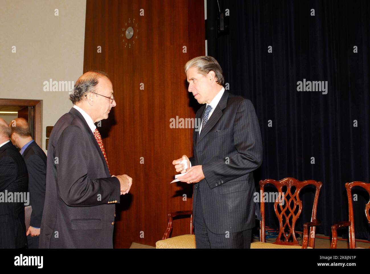 Vertice sull'invecchiamento globale, nell'Auditorium Dean Acheson, dove i partecipanti del governo, delle università e del settore privato hanno discusso gli effetti dell'invecchiamento della popolazione sulla crescita economica, sulla forza lavoro, sul commercio, sulla migrazione, sulle relazioni internazionali; e la sicurezza nazionale. Foto Stock