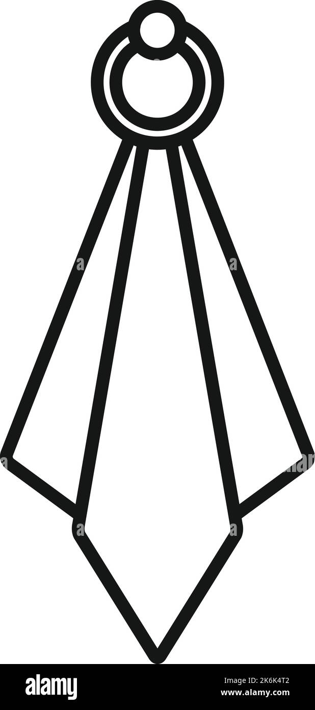 Vettore contorno icona tovagliolo pulito. Telo da asciugamani. Telo da spiaggia Illustrazione Vettoriale