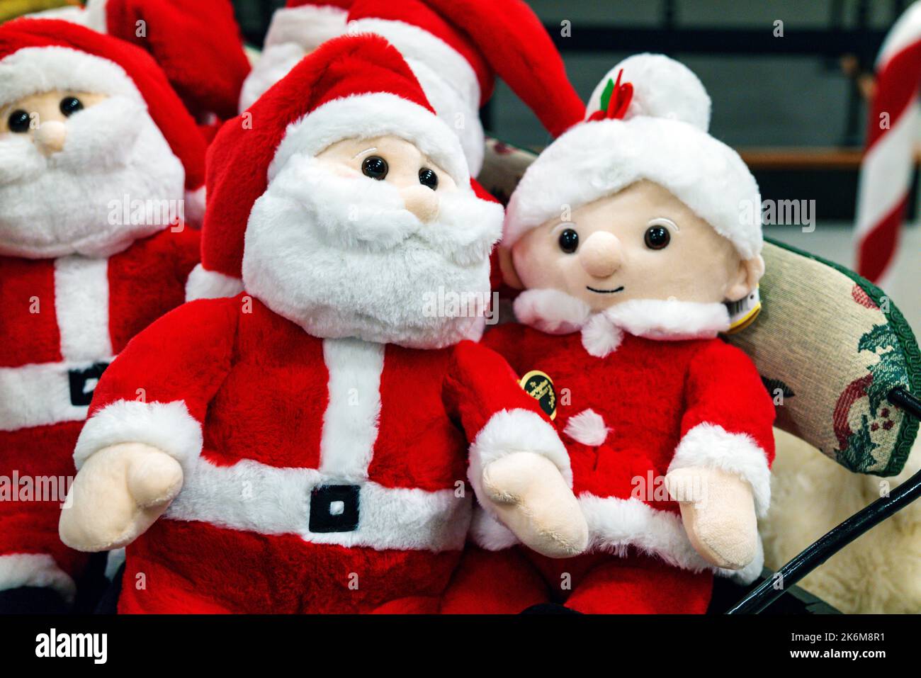 Decorazioni natalizie in vendita; negozio di articoli da regalo; North Pole; Alaska; USA Foto Stock