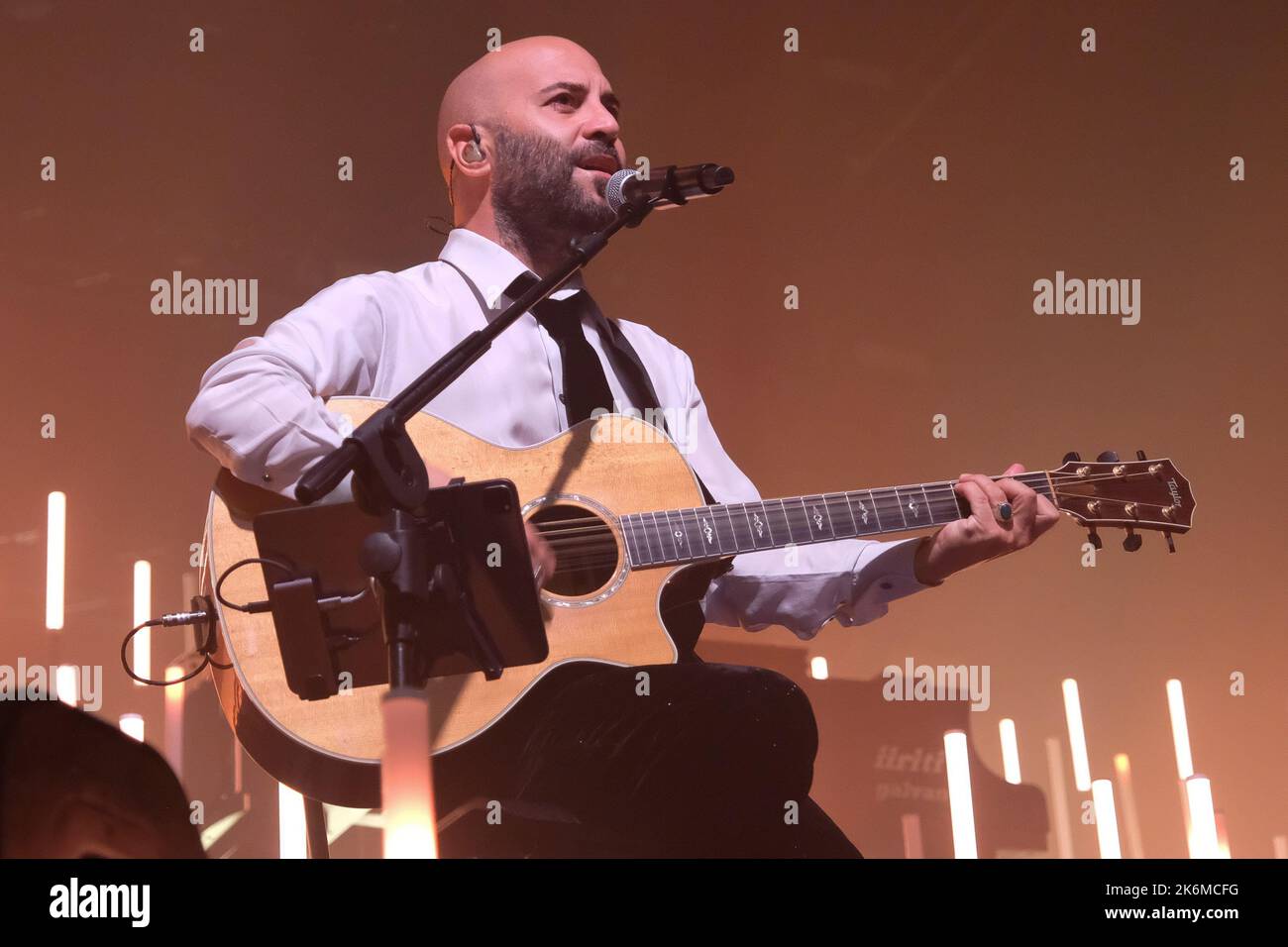 Brixia, Italia. 14th ottobre 2022. La band italiana di Negramaro durante le sue esibizioni dal vivo al Gran Teatro Morato per il suo Unplugged European Tour 2022 Credit: Roberto Tommasini/Alamy Live News Foto Stock