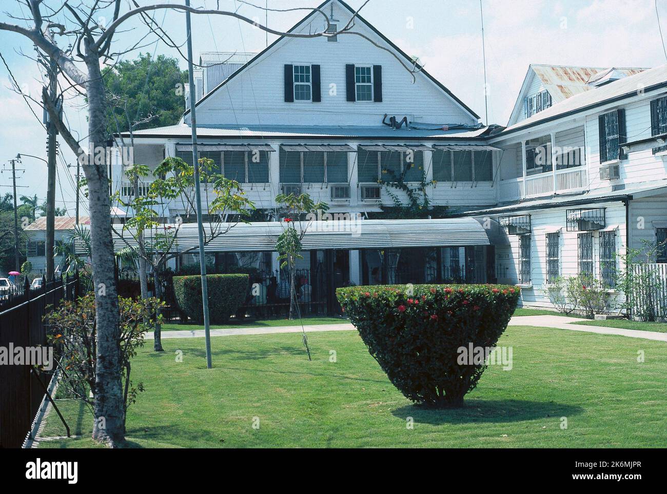 Belize City - Chancery Office Building - 1981, fotografie degli Stati Uniti relative a ambasciate, consolati e altri edifici d'oltremare Foto Stock