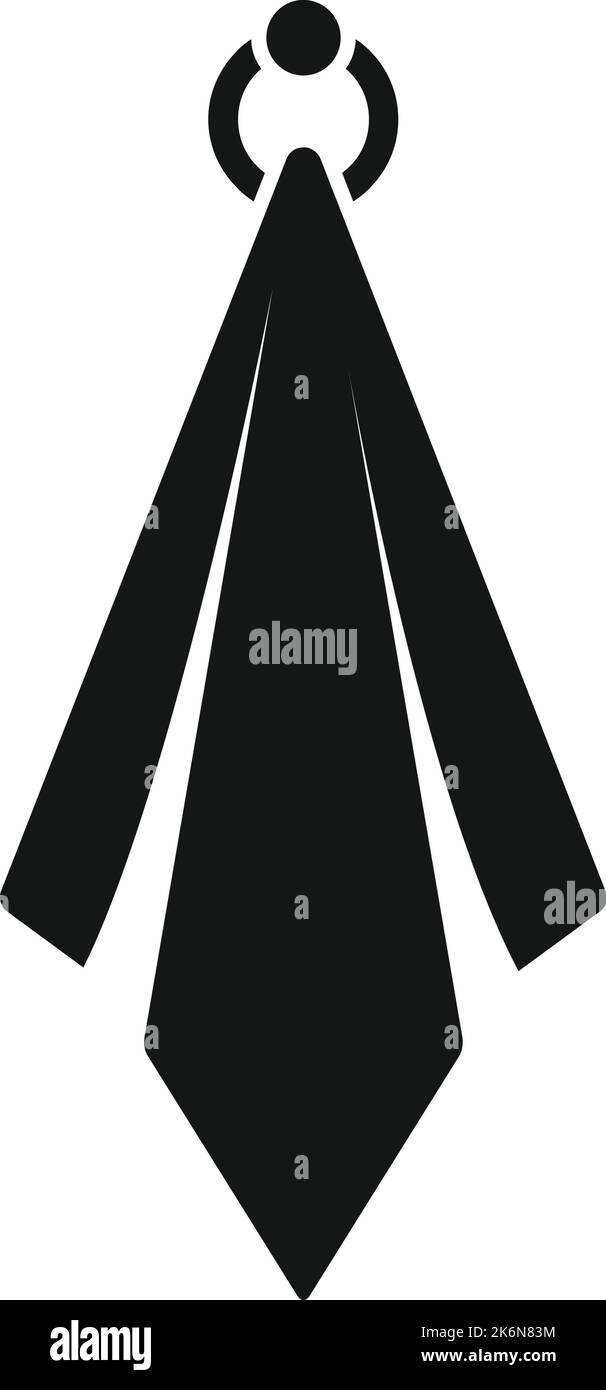 Pulire l'icona del tovagliolo vettore semplice. Telo da asciugamani. Telo da spiaggia Illustrazione Vettoriale